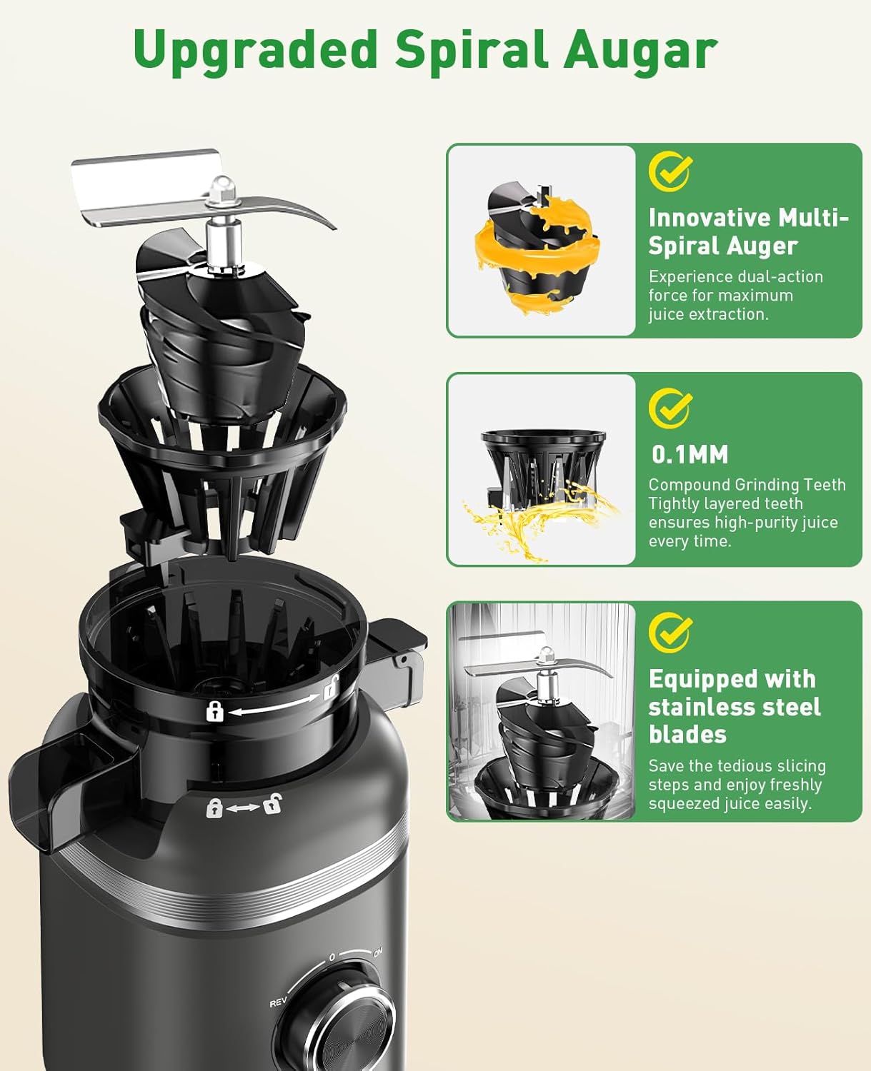 QuickSquezze™ automatisk juicer