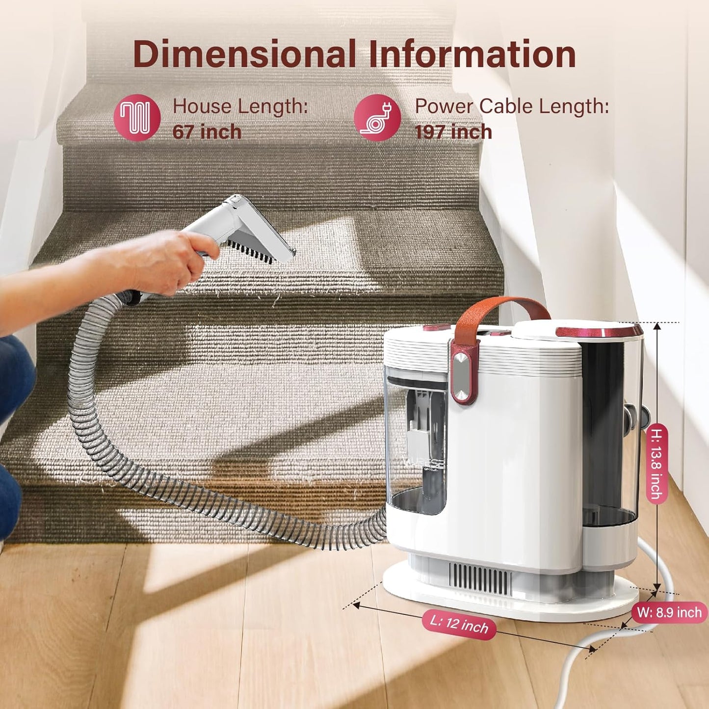 SteamPro™ Portable Tapijt og Bekledingsreiniger